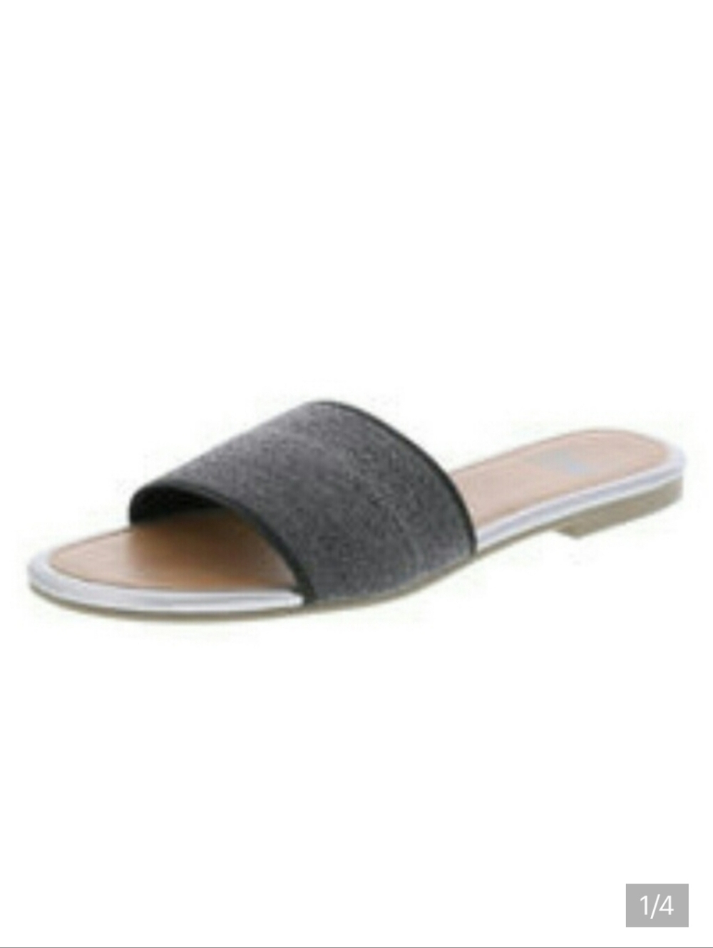 Metallic Slide Sandals - Picture 1 of 4